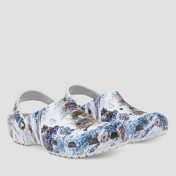 Crocs Realtree Aspect Blue Brown Atmosphere Camo Clogs‎ Womens Size 7 Shoes NWT - Picture 13 of 15